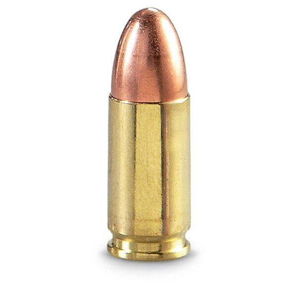 9mm Brass Ammo 50 Rounds FMJ 124 Grain Top Quality Loads