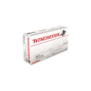 Winchester White Box .40 S&W FMJ 180 Grain 500 Rounds